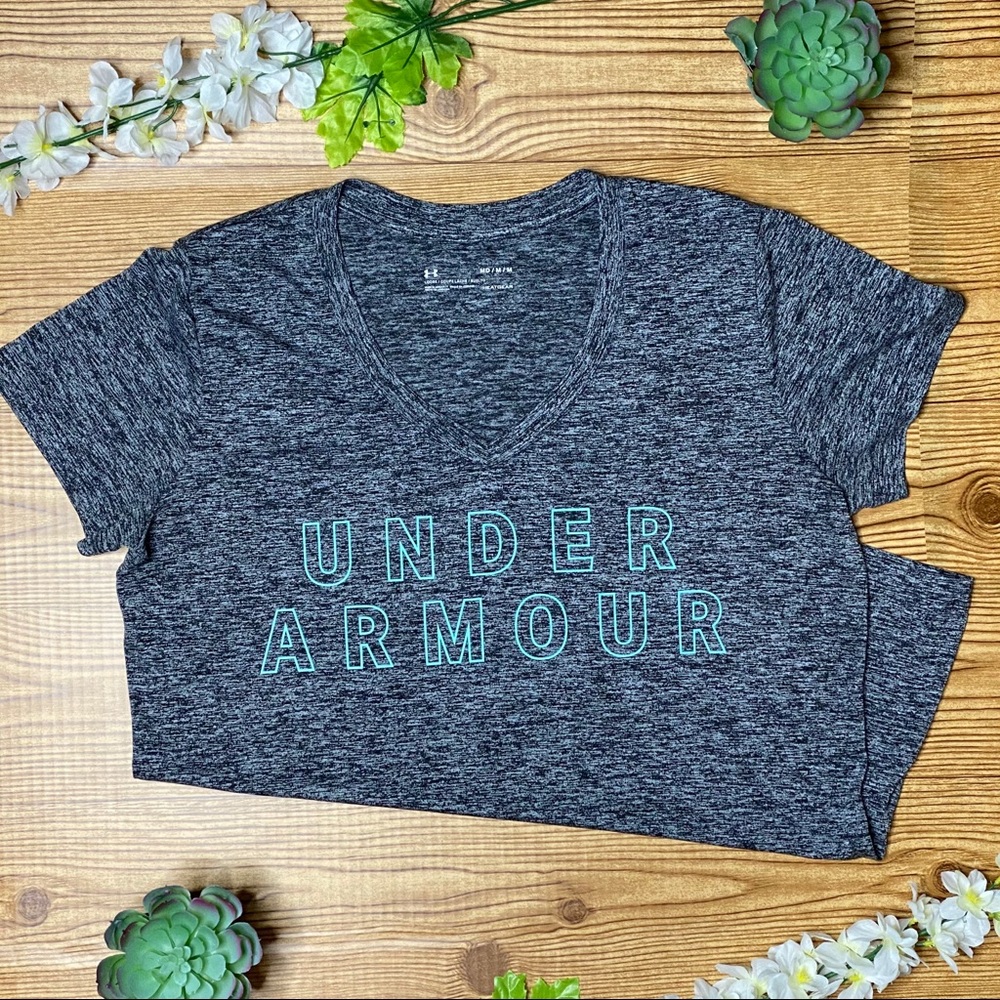 Grey Under Armour Workout Top